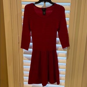 Tweeze Me Red Sweater Valentines Dress Small